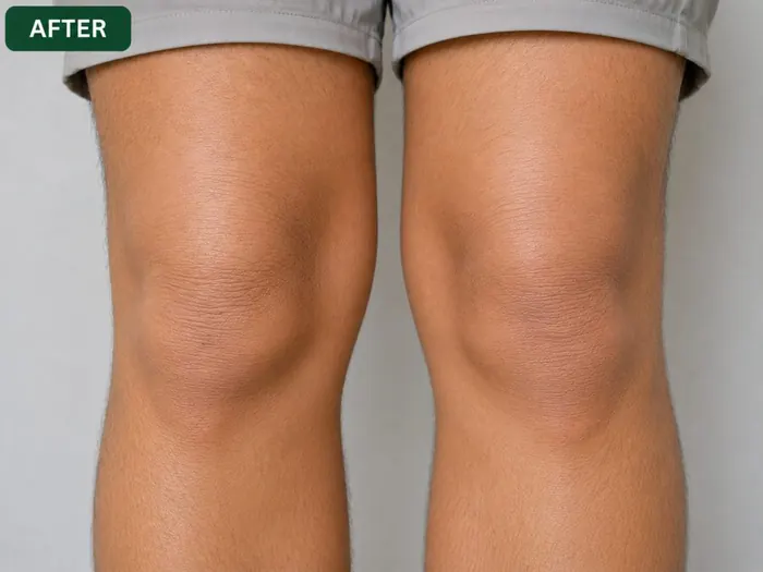 Skin after homeopathic eczema care